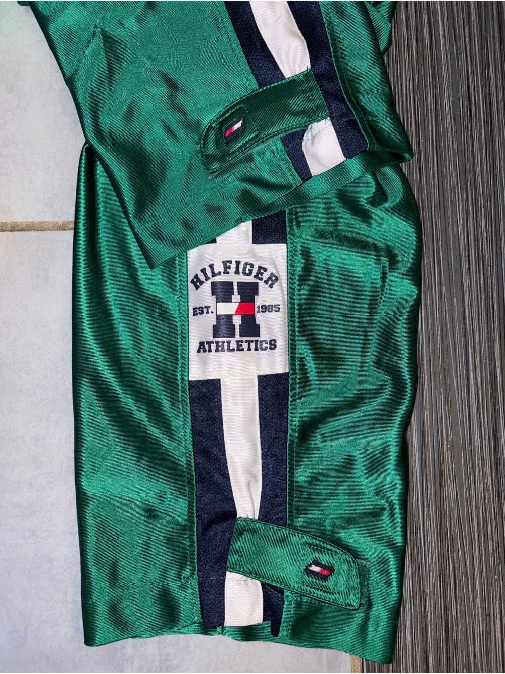 Tommy Hilfiger Green Track Pants - woman’s medium Y2K sports - Picture 4 of 7